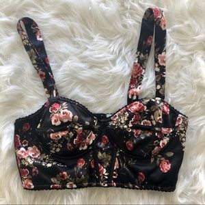Urban Outfitters Floral Bustier